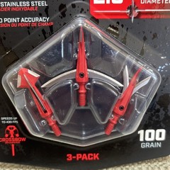 Barnett Game Crusher Hybrid Broadheads 100 Grain 2 Packs (6) Crossbow Hunting