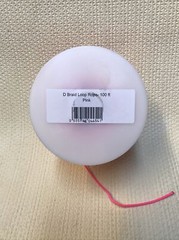 BCY D BRAID 23 D LOOP 1.6mm Pink $per1ft buy4ft get 1ft freebuy8ftget3ft free