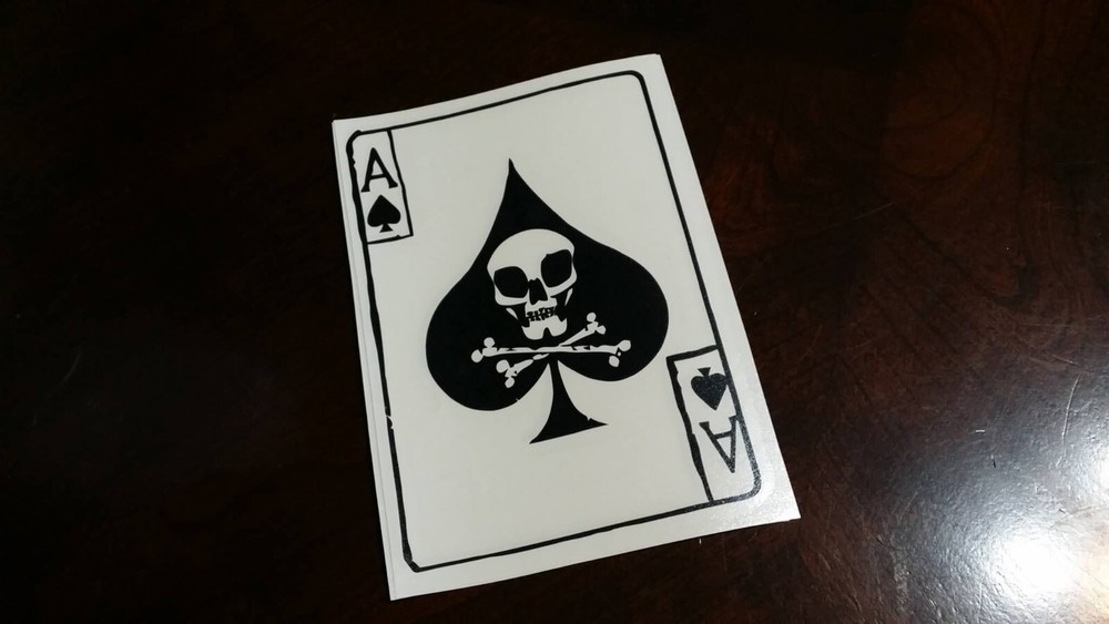 Vietnam Skull cross bones die cut Vinyl car decal sticker