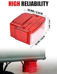 Red Tail Light Housing for Kawasaki Mule, 1PC Rear Brake Stop Lamp Cover Tail