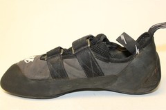 Evolv Defy VTR eco-TRAX Biginner Rock Climbing Mens Size 9 9.5 Black Strap Shoes