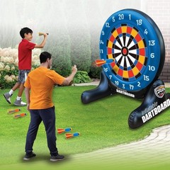 Pro Ball Sports Inflatable Dartboard 5 ft Tall Includes 6 Darts Land/Water Use