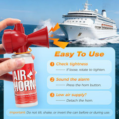 1.4Oz Air Horn, 122Db Loud Safety Air Horns for Boating Emergency & Sporting Eve
