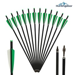 12Pcs 20Inch Crossbow Bolts Carbon Arrows /12Pcs Hunting Broadhead /Arrow Quiver