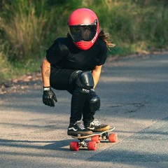 TSG Pass 2.0 Full Face Helmet , Downhill Skateboarding, M (56-58 cm), Gentle Red