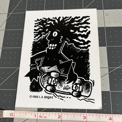 Vintage Skateboard Sticker-L.A. Bronx 1988 Original NOS Very Rare Sticker Decal