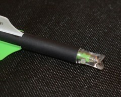 Lighted Moon Nocks for Carbon Crossbow Shafts Green 7.6mm 3 Pack BRIGHT