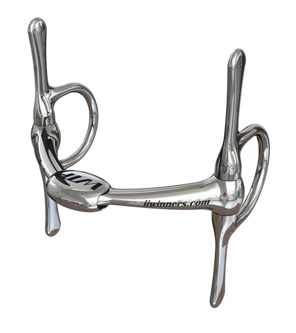 Winning Tongue Plate (NORMAL) WTP Full Cheek 5.5″ show Jumpers Colt Breakers Bit