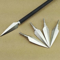 12Pcs Carbon Steel Arrowheads 150 Grain Broadheads Arrow Archery Hunting Target
