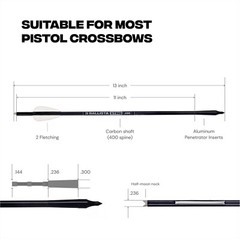 BALLISTA Bundle: Bat Reverse Crossbow + Red Dot 1x22x34mm + Sting Bolts 13″