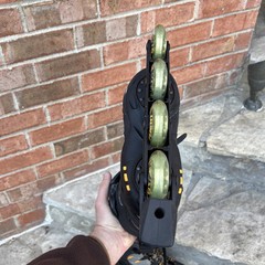 K2 Flight 76 Men’s US Size 9.5 Inline Skates Black Vintage Skate