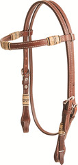 CASHEL RAWHIDE INLAY WESTERN HEADSTALL – SA-HB15RTBR