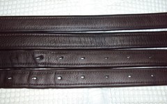 OVATION Stirrup Leathers- LINED – Quality Brown Leather – 1″ x 55″ – GREAT