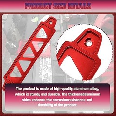 Aluminum Alloy Battery Tie Down Bracket, Hold Down Bracket Holder,Car red