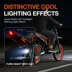 US ELECTRIC DIRT BIKE PEAK 3000W 48V 21AH OFF-ROAD BICYCLES 40MPH E-BIKE ADULT