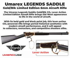 Umarex Legends Saddle Gold/Blk Limited Edition 6mm Airsoft Rifle w/CO2 and BBs