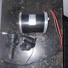36V 800W Electric Brush Motor Kit Black, Throttle & Digital Display with key