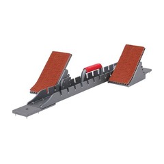 9.44*35.43in Silver& Grey Aluminum Alloy& Rubber Running Track Blocks