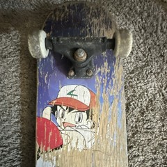 Pokémon Ash Ketchum Vintage Complete Skateboard Blue Multicolor Wood
