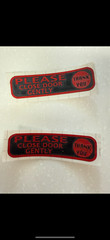 2 Permanent vinyl car sticker