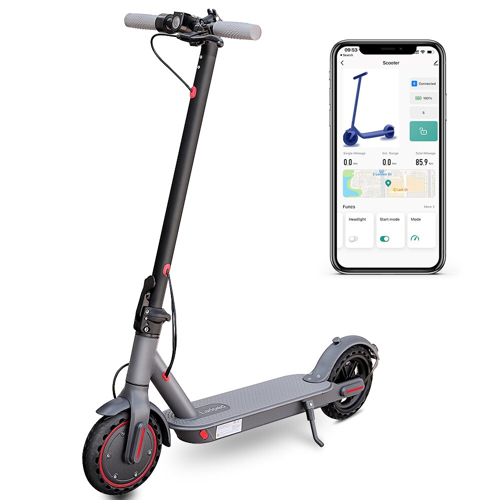 LADPED LP80 ADULT ELECTRIC SCOOTER 350W Motor LONG RANGE 30KM 31KM/H E-Scooter