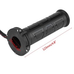 Motorcycle Heated Grips, Premium 12V Adjustable Temperature Handlebar Grips w…