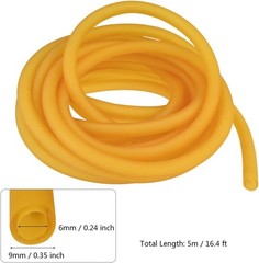 Natural Latex Rubber Band 16.4 ft Tube Slingshot Catapult Elastic Parts Hunting
