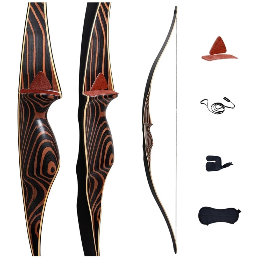 Deerseeker Archery 54″ Longbow Set RH/LH Bamboo Core^
