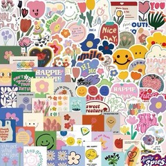 30Pcs Random Cute Kawaii Cartoon Waterproof Decals Vinyl Stickers Water Bottle