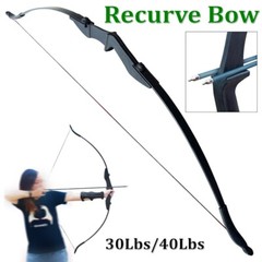 57 inch Recurve Bow 30lbs / 40lbs Archery Right Left Hand Hunting Bow Long Bow