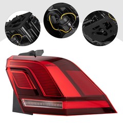 FOR 2018-2023 VOLKSWAGEN TIGUAN RIGHT PASSENGER SIDE OUTER TAIL LIGHT LAMP