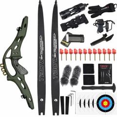 62″ ILF Recurve Bow 19» Riser 30-60lbs Gordon Limbs Archery American Hunting