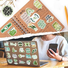 Bible Verse Stickers Jesus Inspirational Green Christian Stickers for Adults