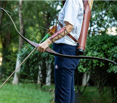 54″ Handmade Traditional Recurve Bow Set for Youth & Adults – RH/LH Option