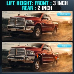 Full Lift Kits For Tacoma 2005-2023, 3″F+2″R Leveling Lift Kits Compatible..