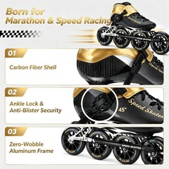 Inline Speed Skates for Men Women,Professional Carbon Adult Male Female
