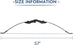 30/40Lbs 57Inch Takedown Recurve Bow Archery Right Left Hand F Beginner Hunting