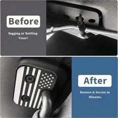 Sun Visor Repair Kit Compatible with RAM 1500 2019-2026, 2PCS Sun Polka Dot