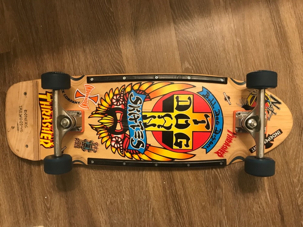 Dog Town Skateboard Bull Dog Design W/Tracker Trucks & wheels Boners Tailwoodys