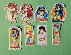 (34) Hook-ups Inspired Girls Vinyl Laminated Die-cut Sk8 Surf Skate Set Of 34
