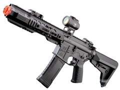 6mmProShop SAI Licensed GRY AR-15 Airsoft AEG Rifle (Black / 6.5″ / Gun Only)