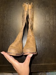 IUV Western Equestrian Boots Brown Tan Style G8053-3R US Size 6 CB058-BR