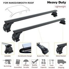For Volkswagen Golf 5D (MK6) 2008-2012 Roof Rack Cross Bar Normal Roof Alu Silve