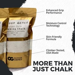 Rock Climbing Chalk, Pack of 2 – Long-Lasting Powdered Chalk for Secure Climbing