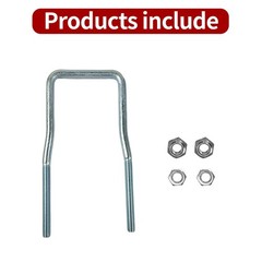 Spare Tire Carrier for Trailer,U-bolt Zinc Plated Spare Tire Mount Bracket Side