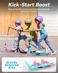 Gyroor KS2 Kids Electric Scooter For 6-12 Years Old-Blue