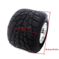 11×7.10-5 Rear Wheel Off-road Tire Rim For Go Kart Drift Trike ATV Buggy