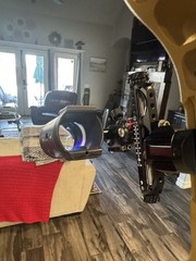 Hoyt VTM 34. Bourbon with Black limbs. RH 70lb.