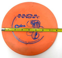 Innova Disc Golf Cobra Orange Blue PFN Patent # No Ink Ontario Old Logo Preowned