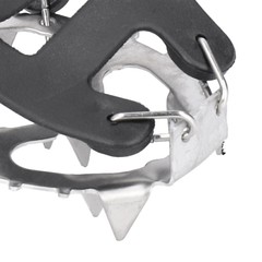 1 Pair 18 Teeth Crampons Fishing Snow Shoe Spiked Grips Cleats AntiSlip FF